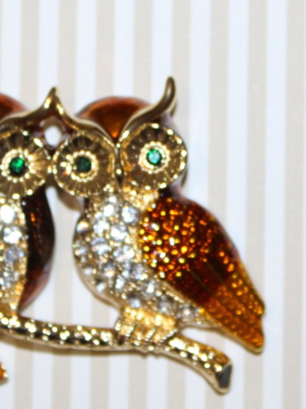 NWT PIPER-K Stunning dual owl brooch - Picture 3 of 5
